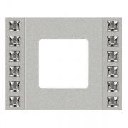 Рамка на 1 пост, гор/верт. цвет bright chrome