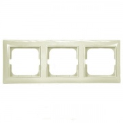 Рамка ABB Basic 55 3 поста цвет шампань (2513-93)