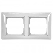 Рамка ABB Basic 55 2 поста цвет белый шале (2512-96)
