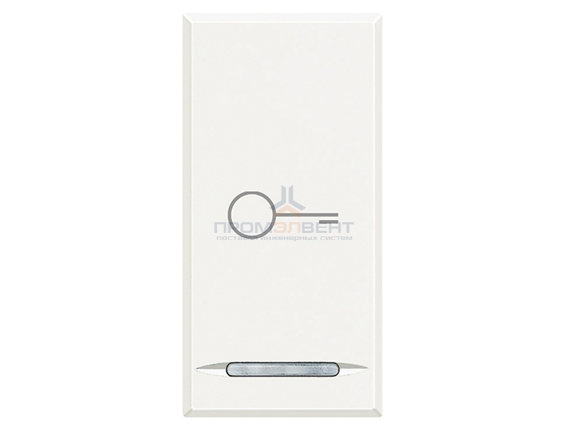 Axolute Клавиши с символами для системы автоматизации для 1 функции - 1 модуль, Ключ, цвет белый