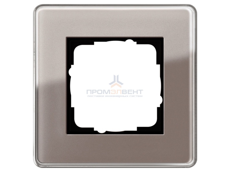 Рамка 1-ая Gira Esprit Glass C Дымчатое стекло