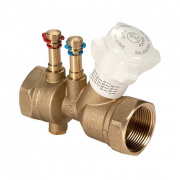 Клапан балансировочный Giacomini R206B - 1/2" (ВР/ВР, PN25, со штуцерами и сливом)