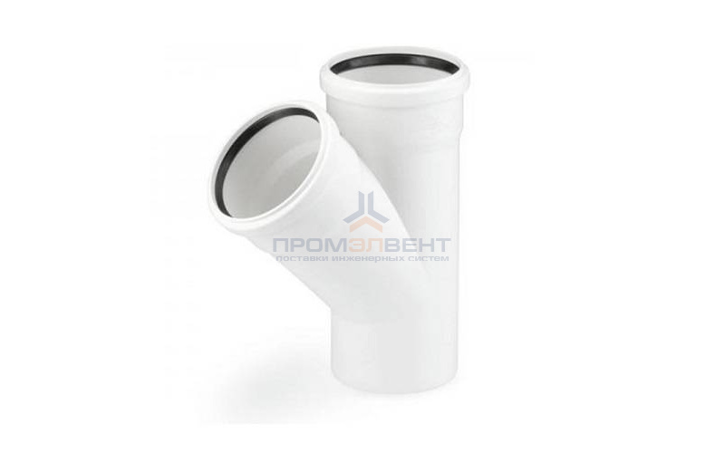 Тройник с отводом на 45° REHAU RAUPIANO PLUS - 50 (для системы внутренней канализации)