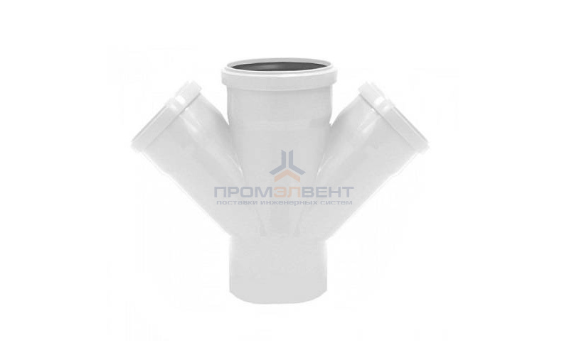 Крестовина одноплоскостная 45° REHAU RAUPIANO PLUS - 125 x 110 (для системы внутренней канализации)