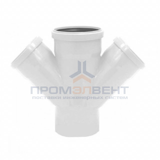 Крестовина одноплоскостная 45° REHAU RAUPIANO PLUS - 125 x 110 (для системы внутренней канализации)