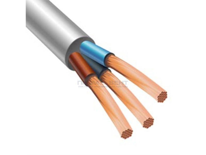 Провод ПВСнг(А)-LS 3х0,75 белый малодымный (