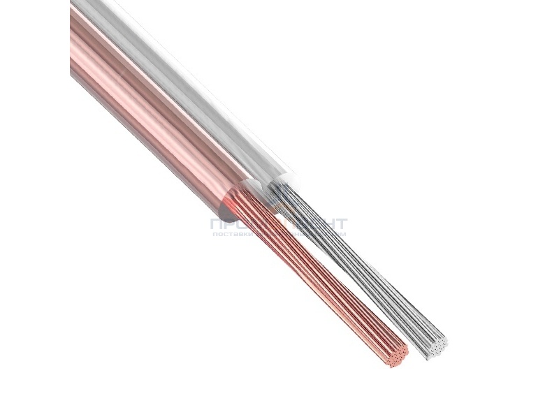 Кабель акустический 2х0,75 Rexant SILICON прозрачный