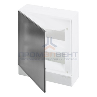 ABB Basic E Бокс настенный 24М серая прозрачная дверь (с клеммами)